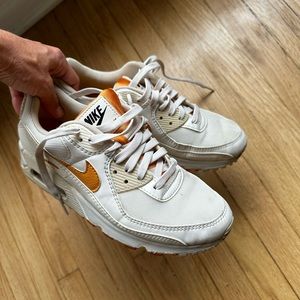 Nike Air Max, white with orange detail
